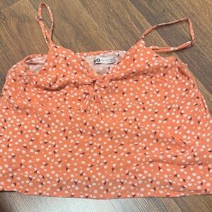 SO Orange Floral Camisole Top